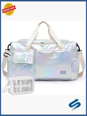 Travel Duffle Bag with Shoe Compartment Weekender Carry On Gym Bag